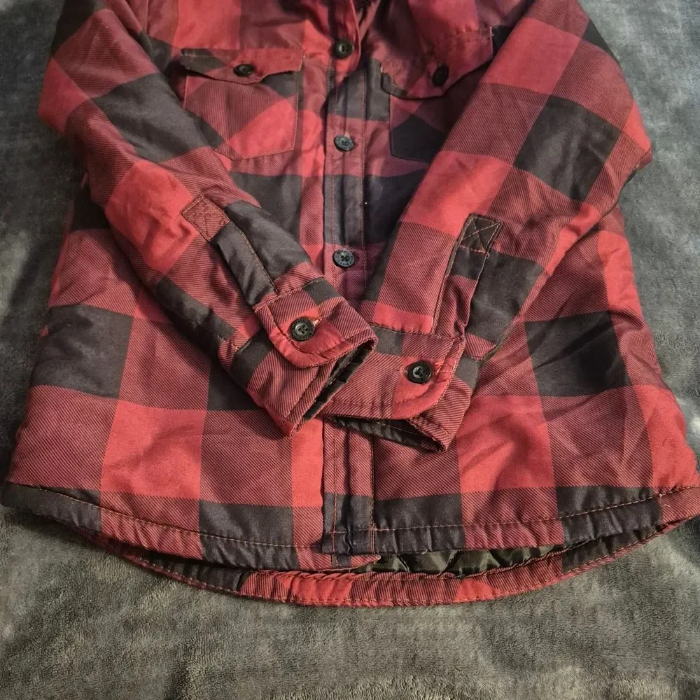 Buffalo David Bitton-Living The Dream 4T Black & Red Flannel Jacket